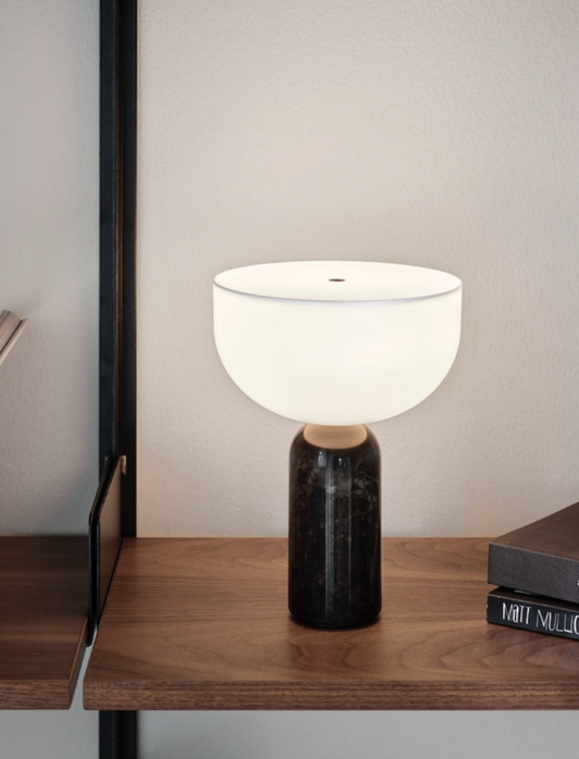Kizu portable lampe marble black