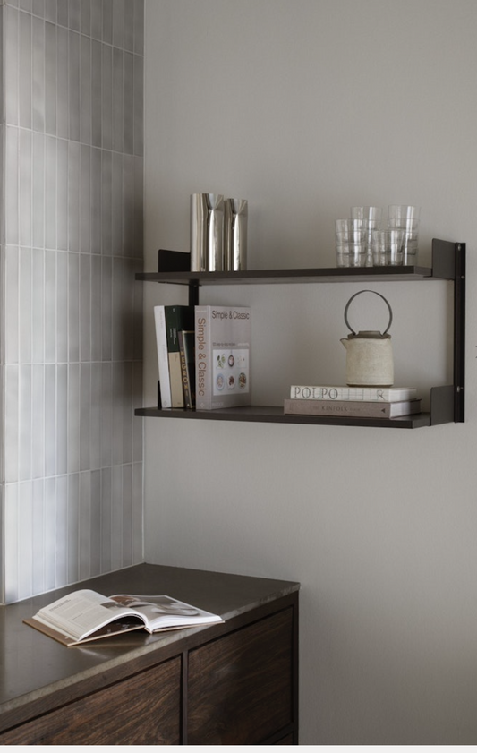 Wall Shelf, 450 white/oak