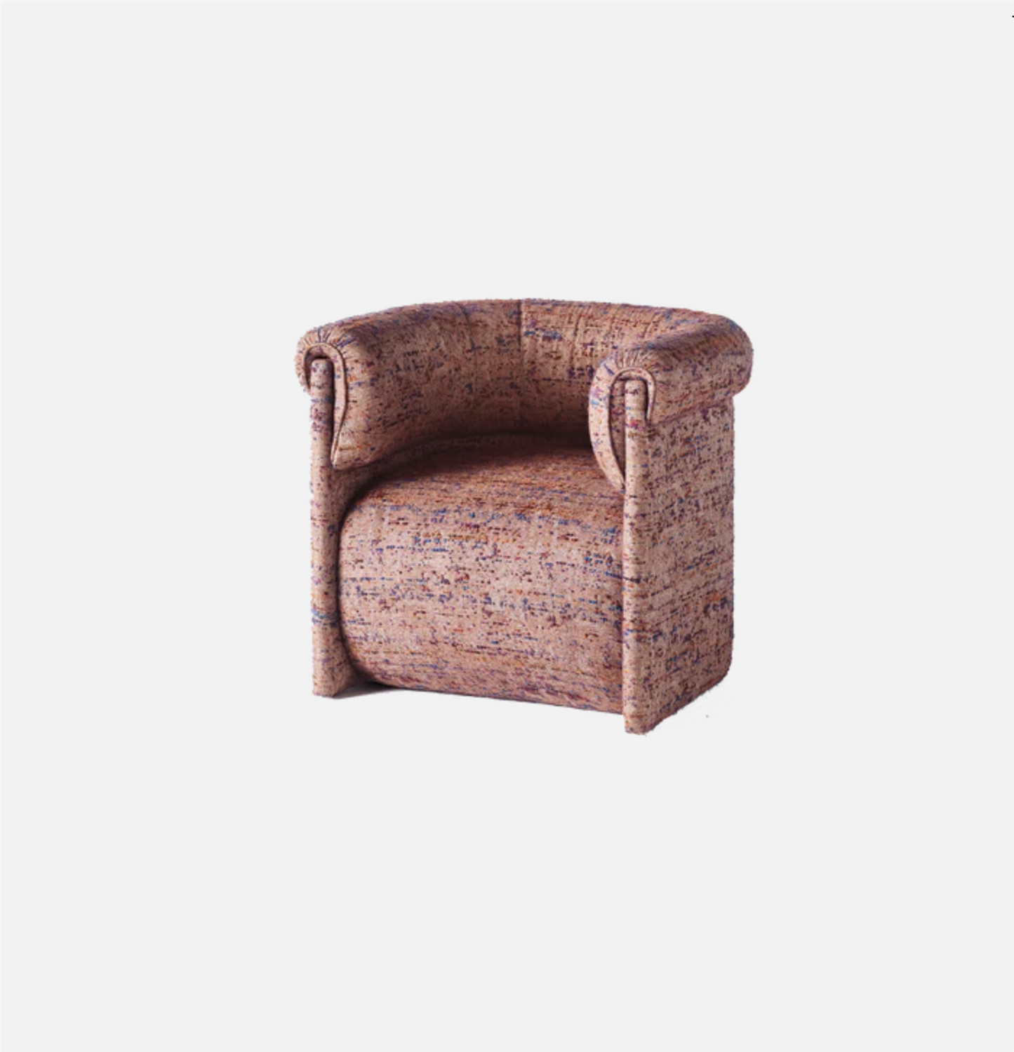 Decadent Lounge chair Rosa mønstret boucle