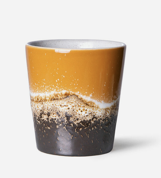 70s Ceramics Coffee Mug - Fire