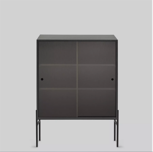 Hifive Glass cabinet  black painted oak