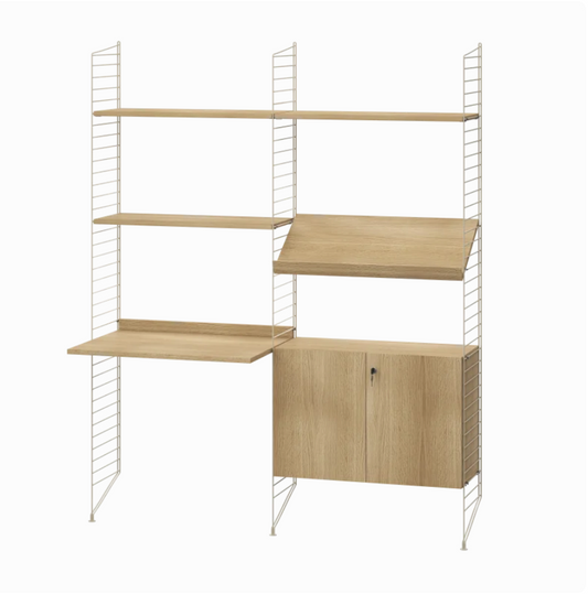 Workspace Beige/Oak 160 cm