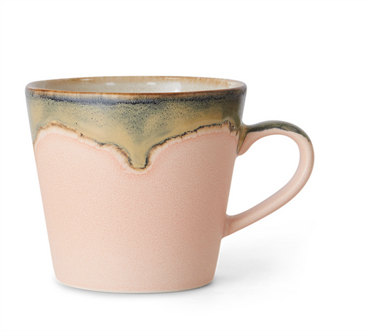 70s ceramics cappuccino mug blossom