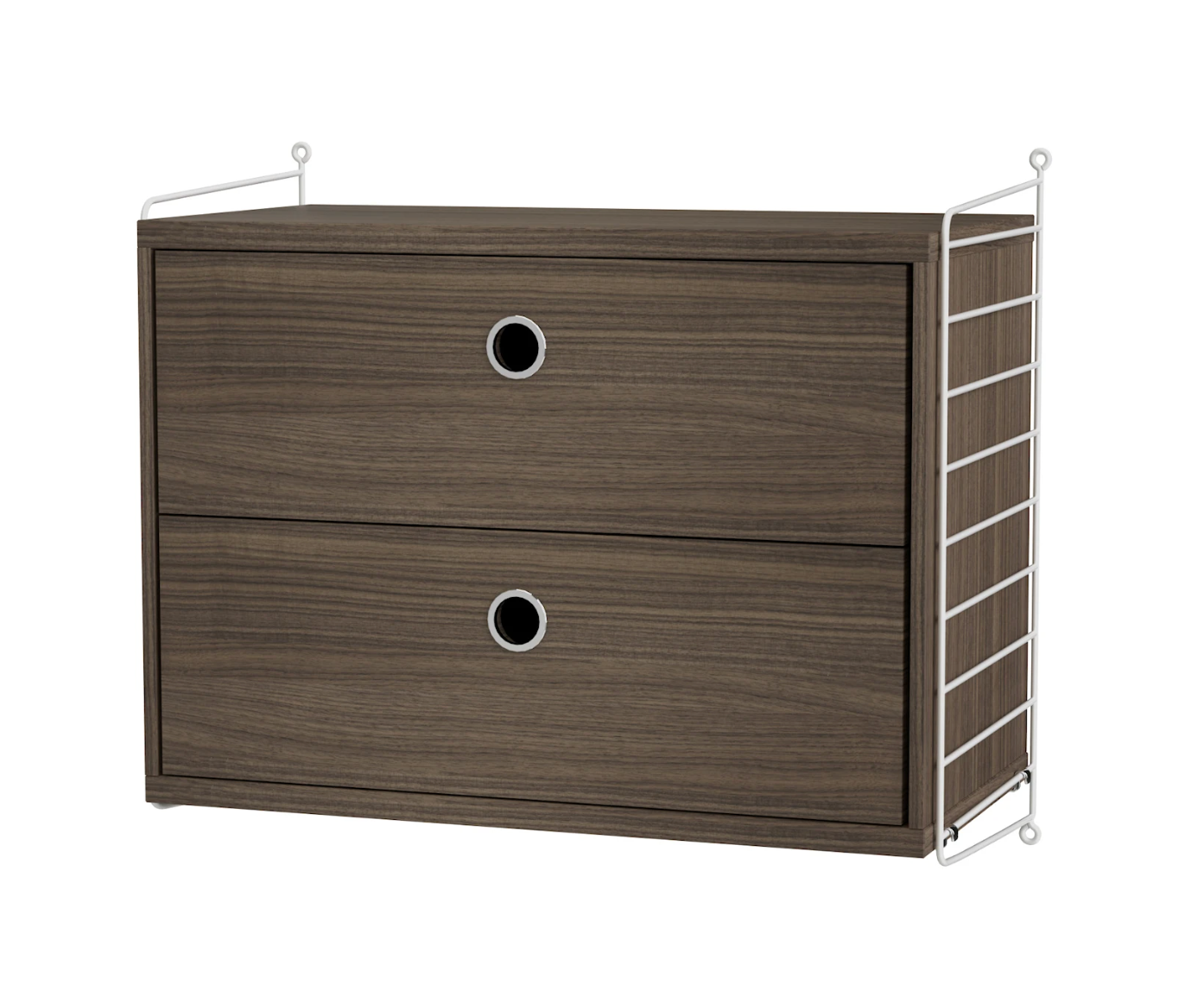 Soverom A Walnut/White
