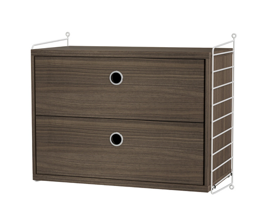 Soverom A Walnut/White