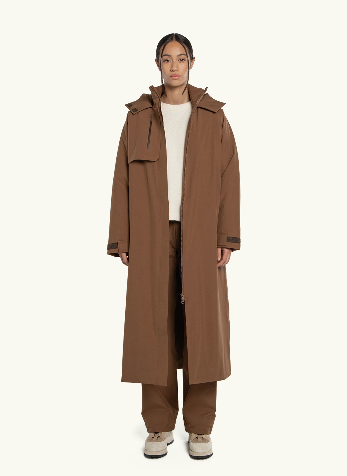 Åse insulated coat, partridge brown