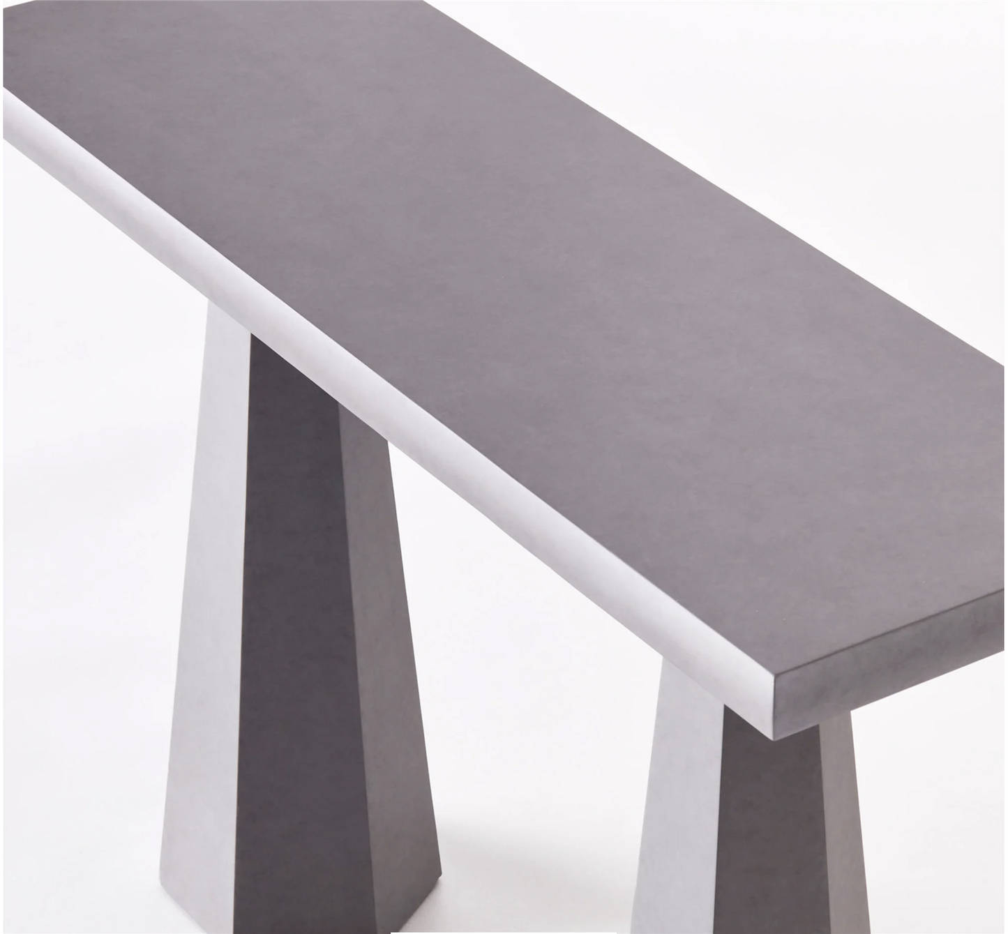 HEXAGON CONSOLE TABLE GREY