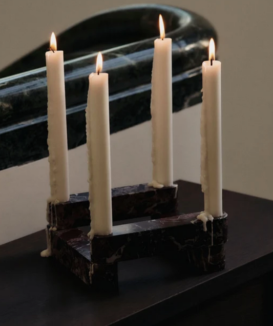 Candle holder rosso