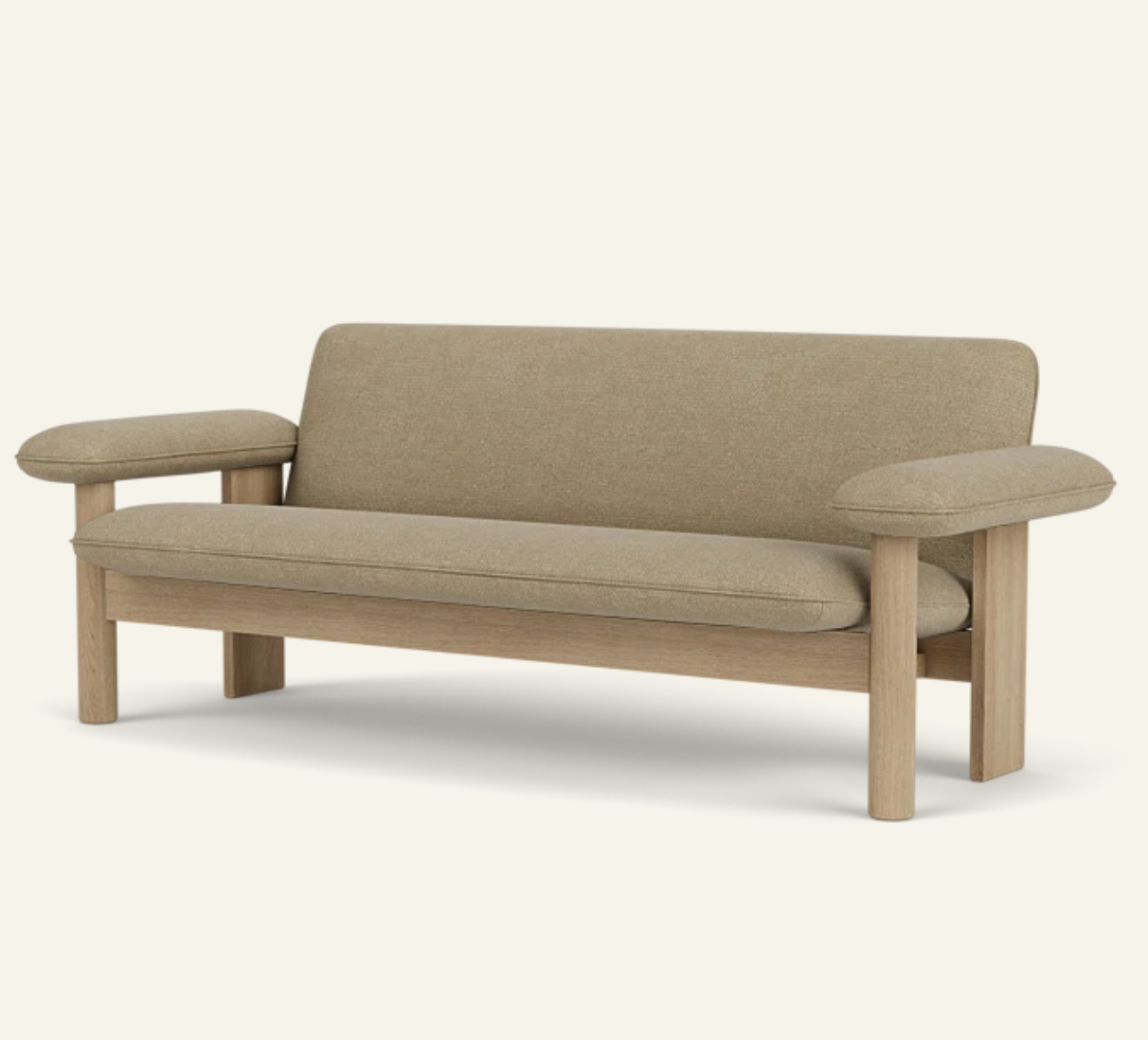 BRASILIA SOFA natural oak /boucle 02