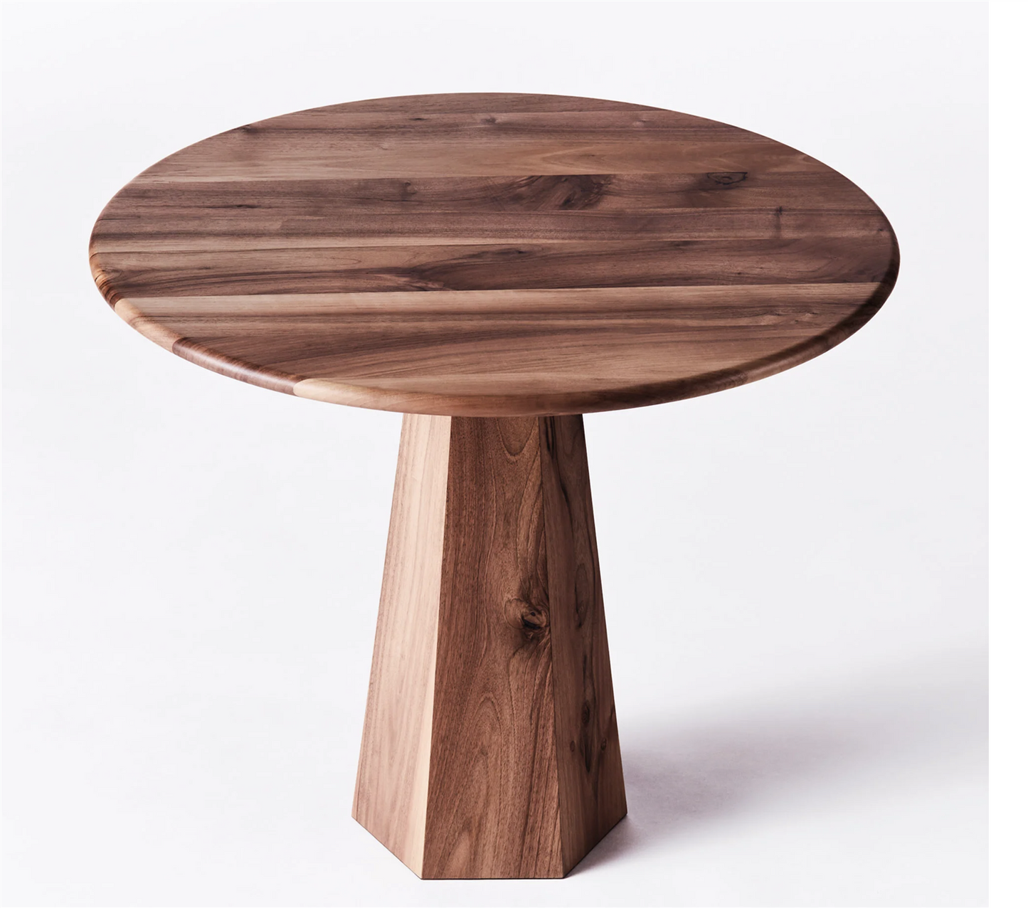 HEXAGON DINING TABLE WALNUT Ø 120 cm