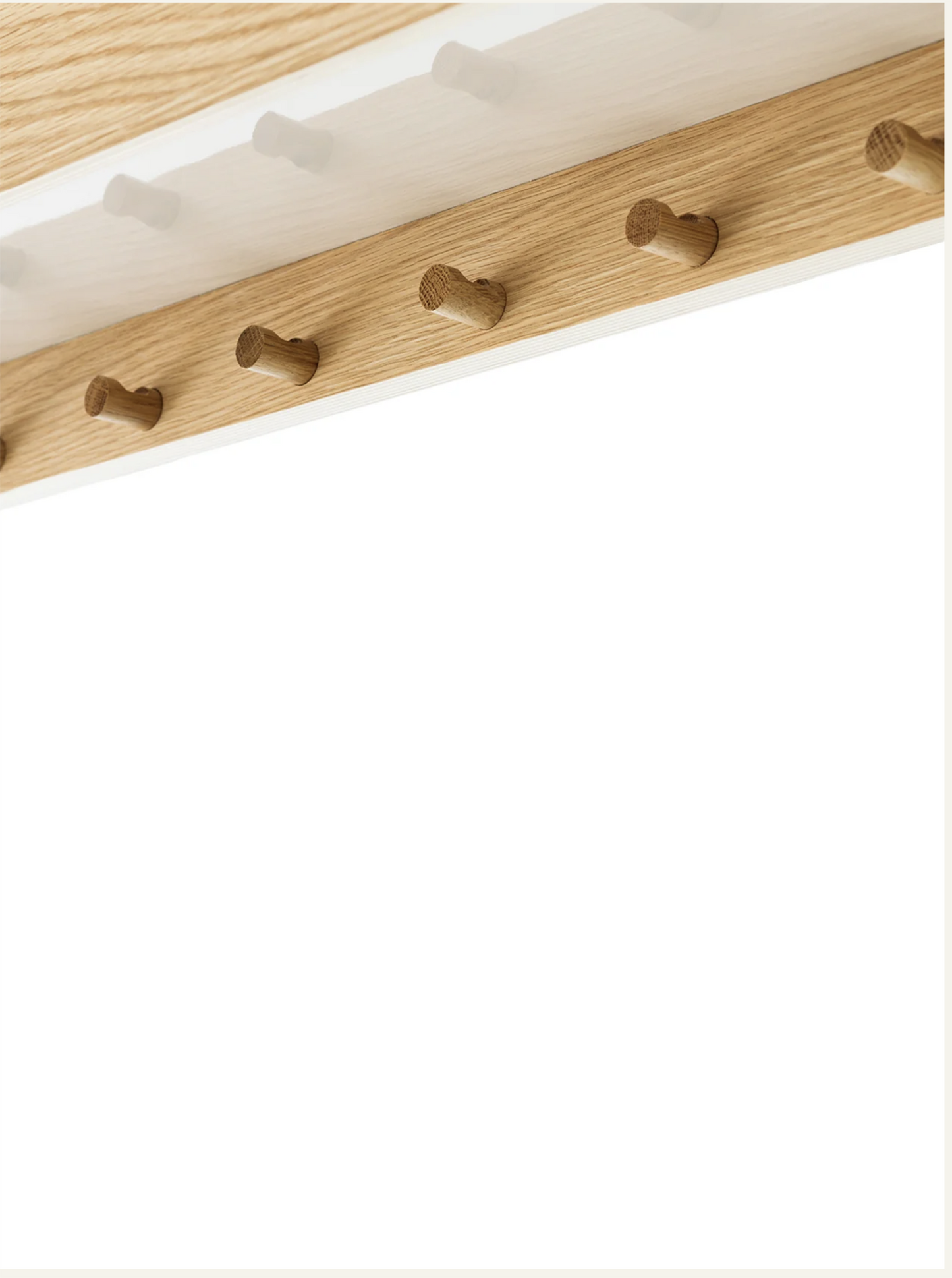 EPOCH SHELF WITH RACK, 118 CM. Natural oak