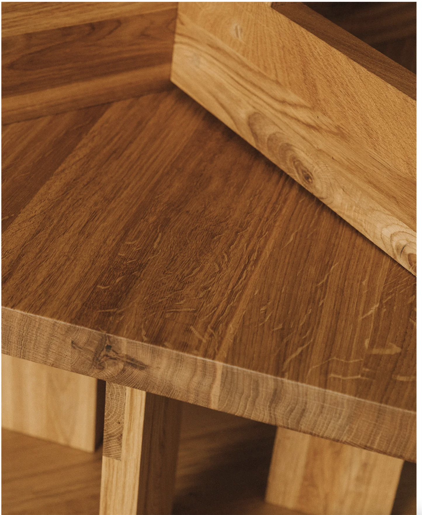 Farmhouse Coffee Table /Natural Oak /Rectangle  H 37 / W 52 / L 115 cm