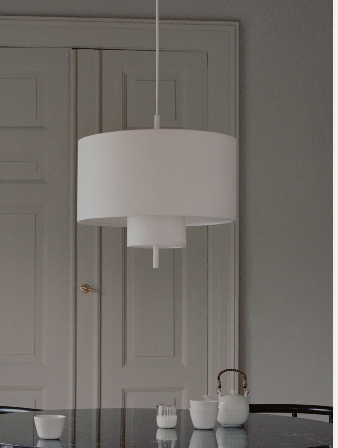 Margin pendant Ø50  White Canvas