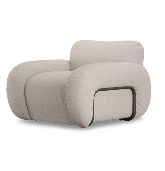 Arc lounge fauteuil, frame ash, cozy beige