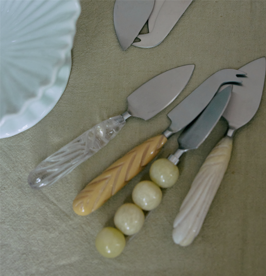 Cheese knives cream (set of 3)