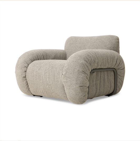 Arc lounge fauteuil, frame ash, sneak beige