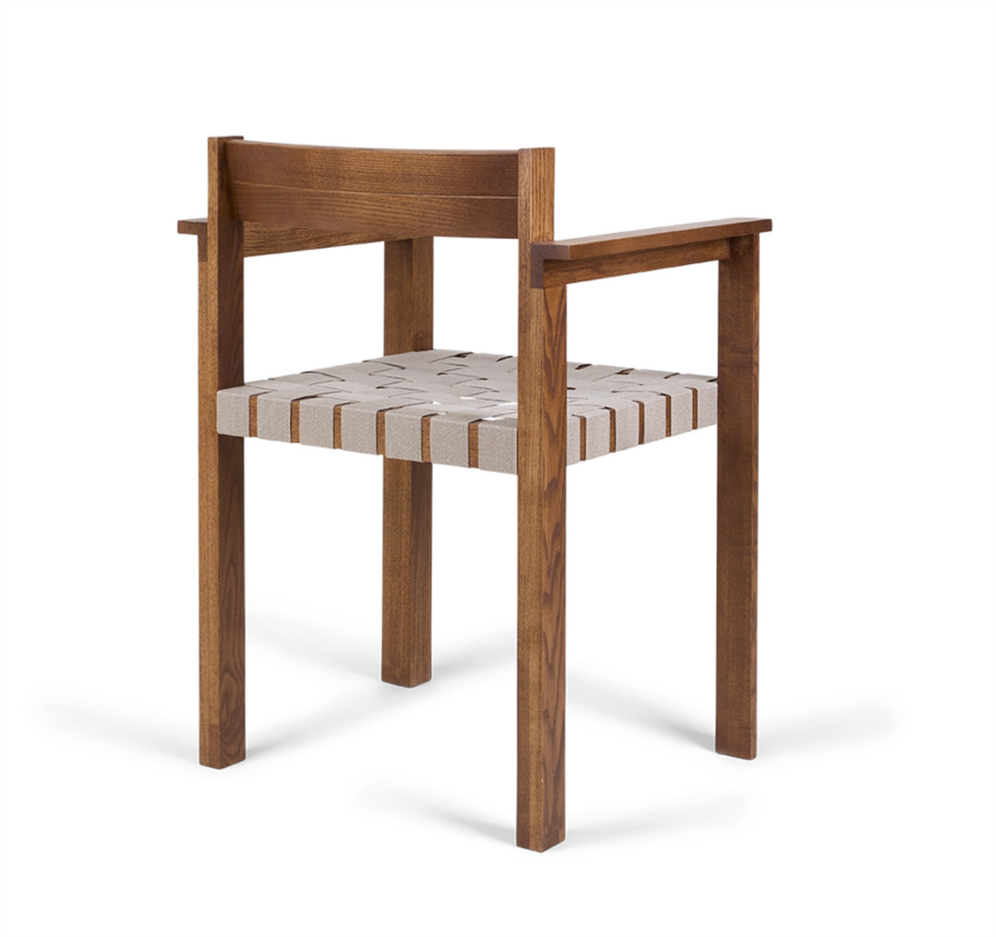 Symmetry Armrest Chair /Honey Ash Wood/Oat