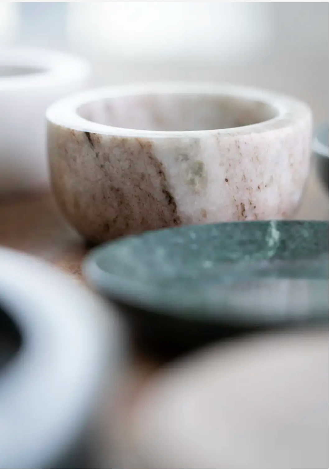 Marble bowl D:7,5x4 cm