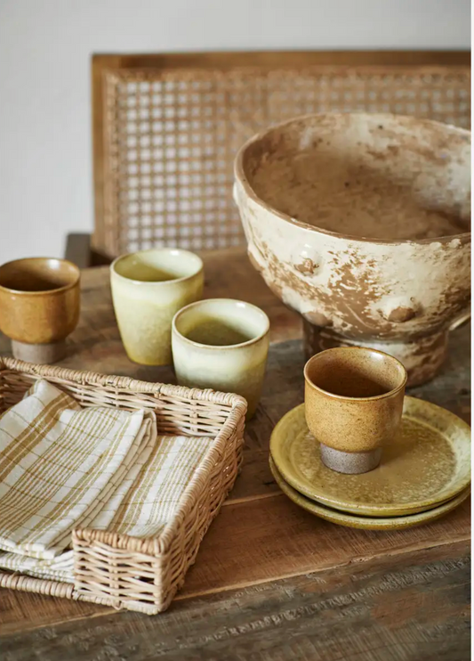 Rattan napkin holder 20x20x6 cm