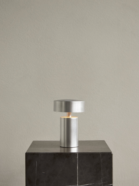 Column Table Lamp, Portable - Aluminium