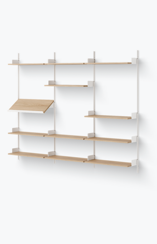 Display Shelf white/oak