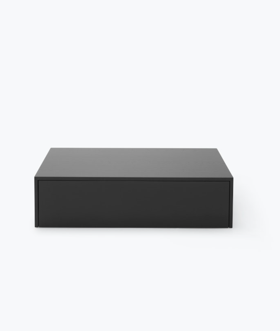 Mass Coffee Table High w. Drawer Black H270 x W: 1030 x D: 600 mm