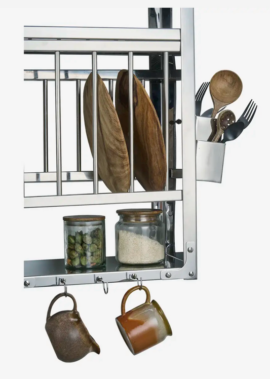 Stainless steel wall shelf