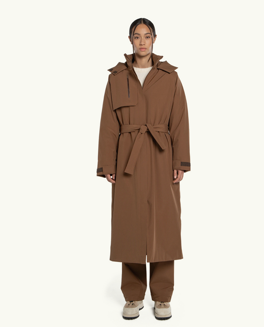 Åse insulated coat, partridge brown