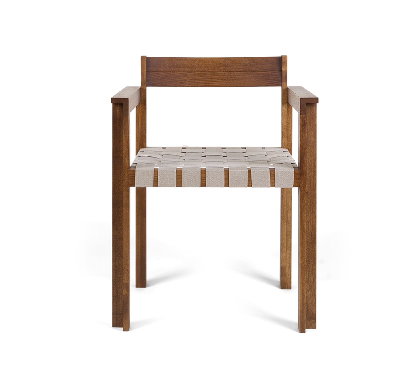 Symmetry Armrest Chair /Honey Ash Wood/Oat
