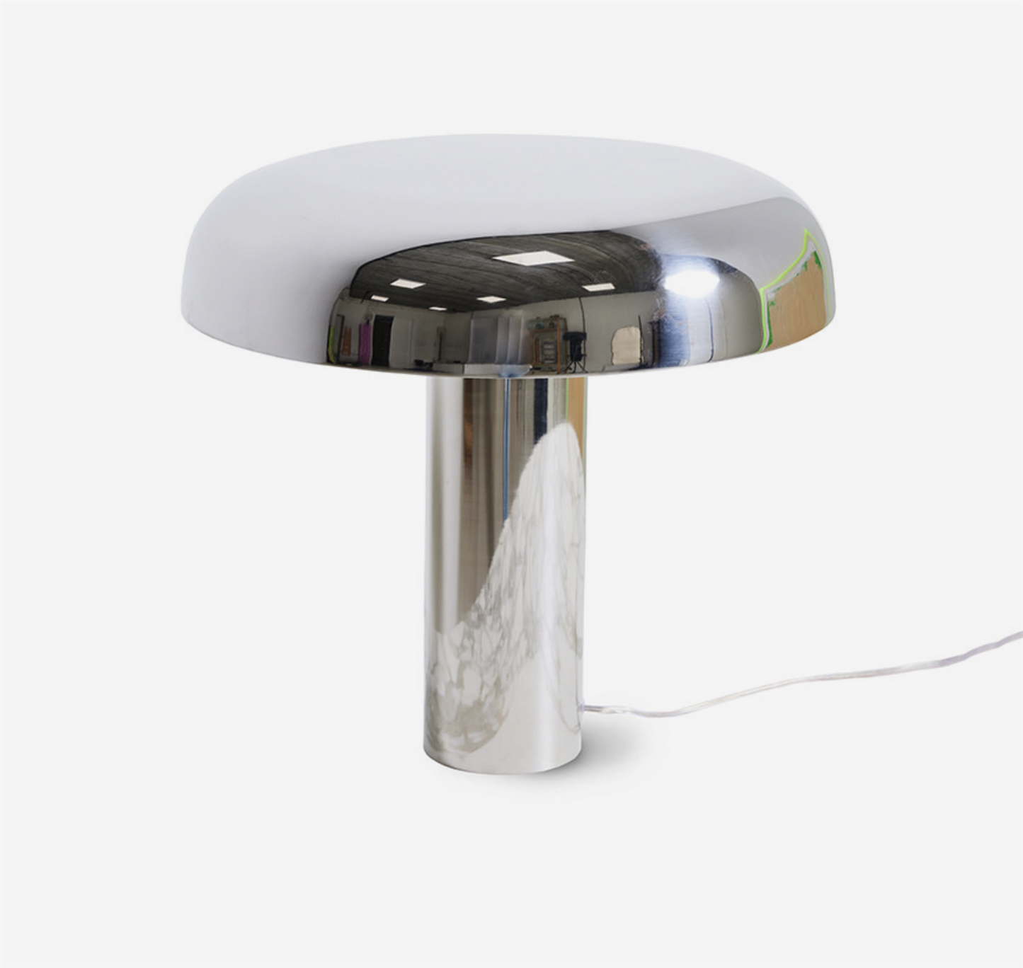 Chrome mushroom Table lamp