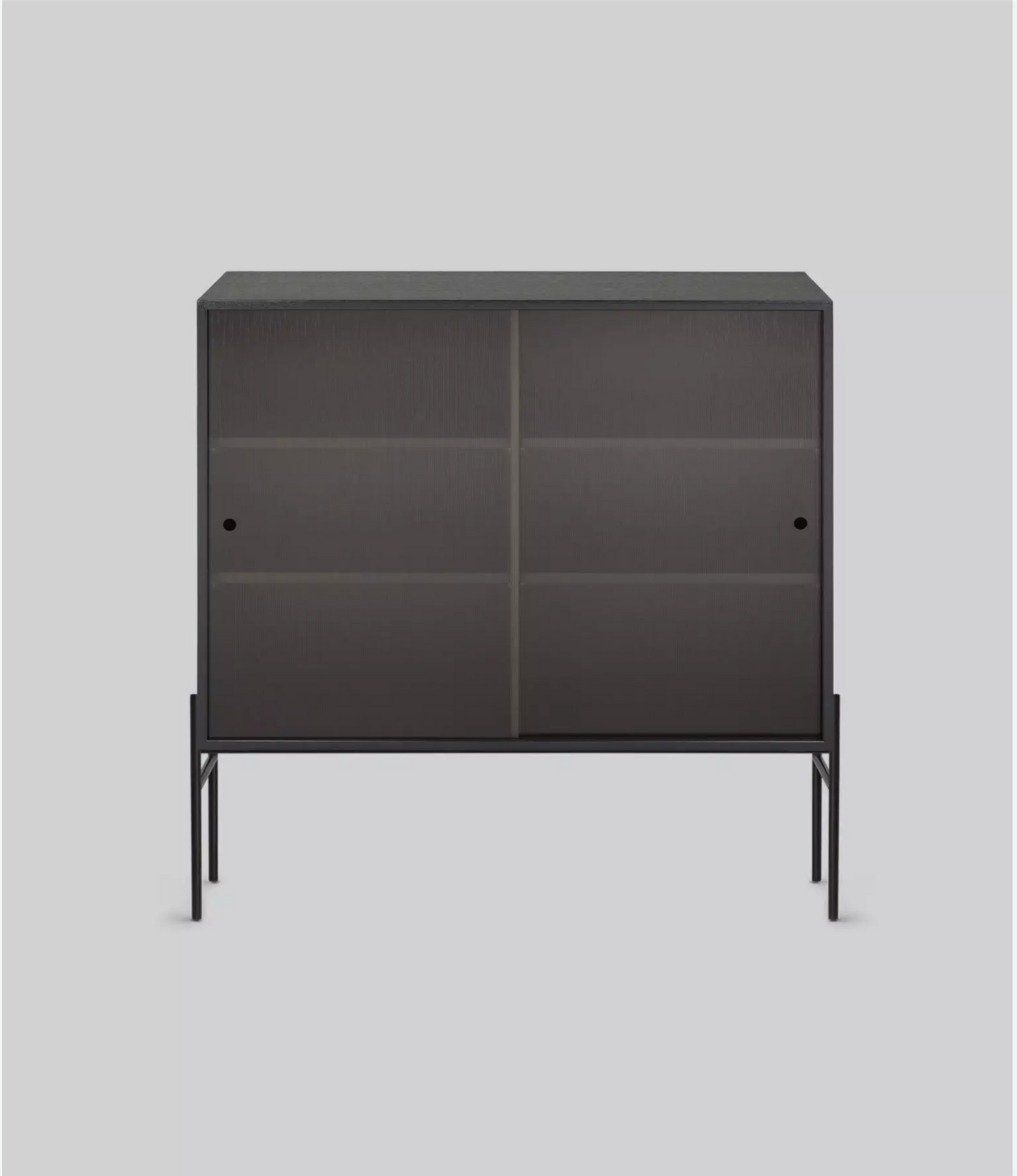 Hifive Glass cabinet black painted oak