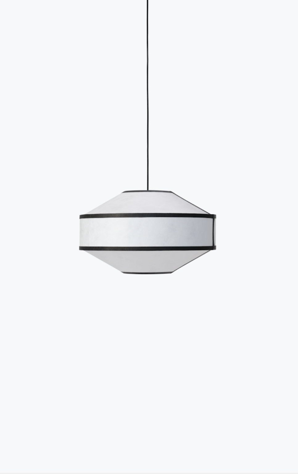 Kite Pendant Lamp Ø55 White and Black Tyvek