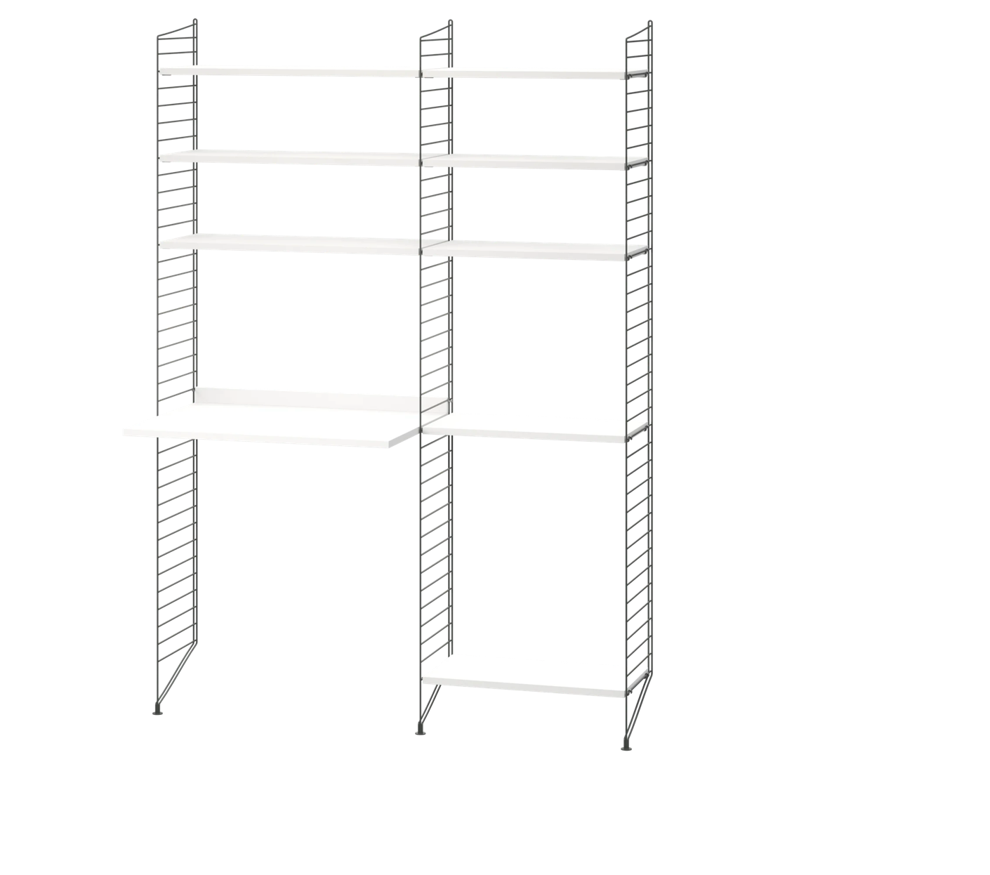 Workspace  Dark grey/White  140 cm