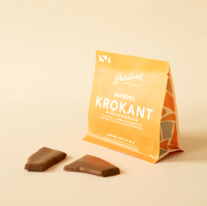 krokan i pose MANDEL OD MELKESJOKOLADE 70g