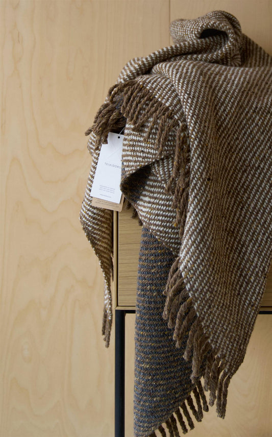 Treviso throw limited by\Sunde 140x180 grey, brown, nature