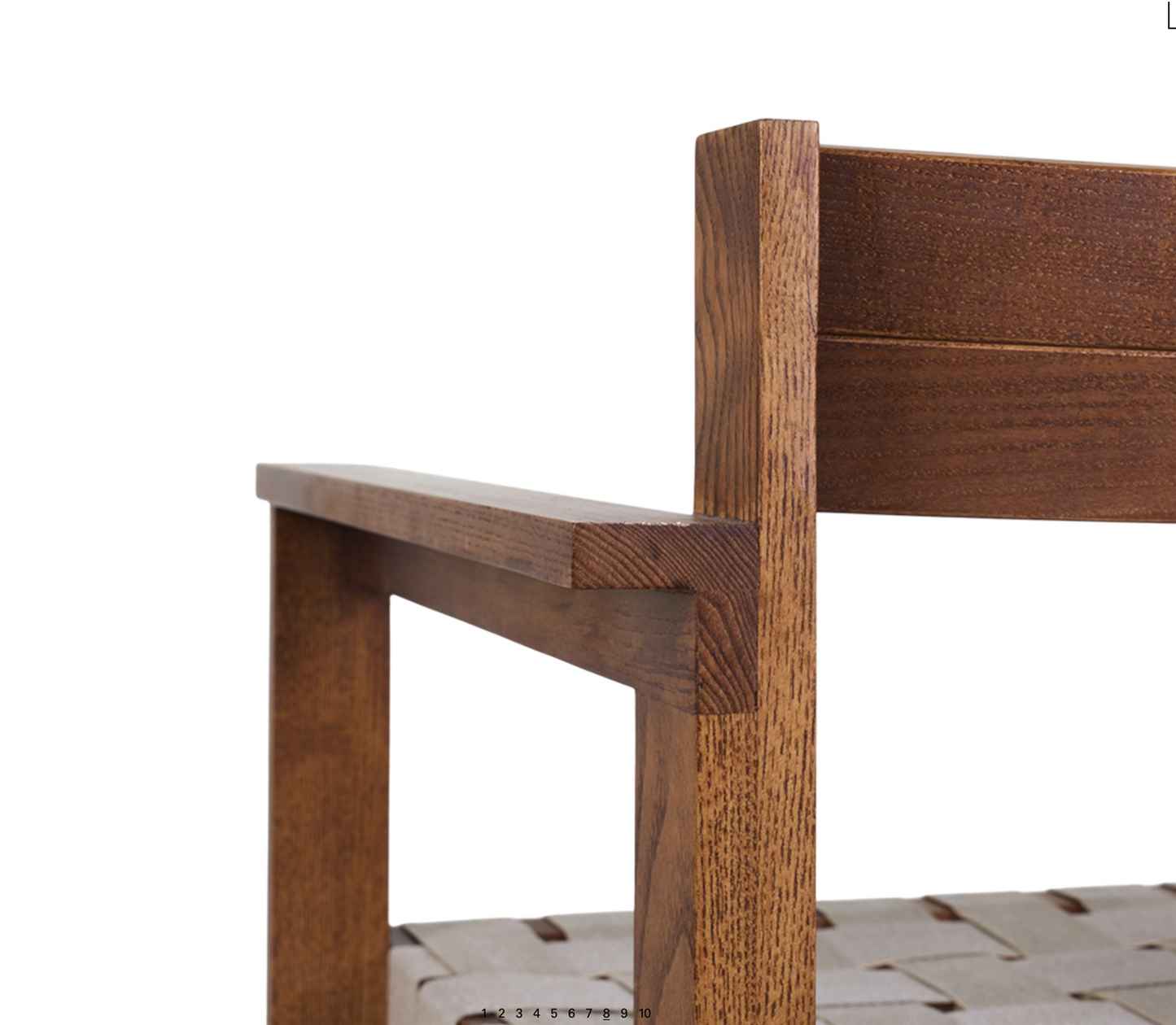 Symmetry Armrest Chair /Honey Ash Wood/Oat