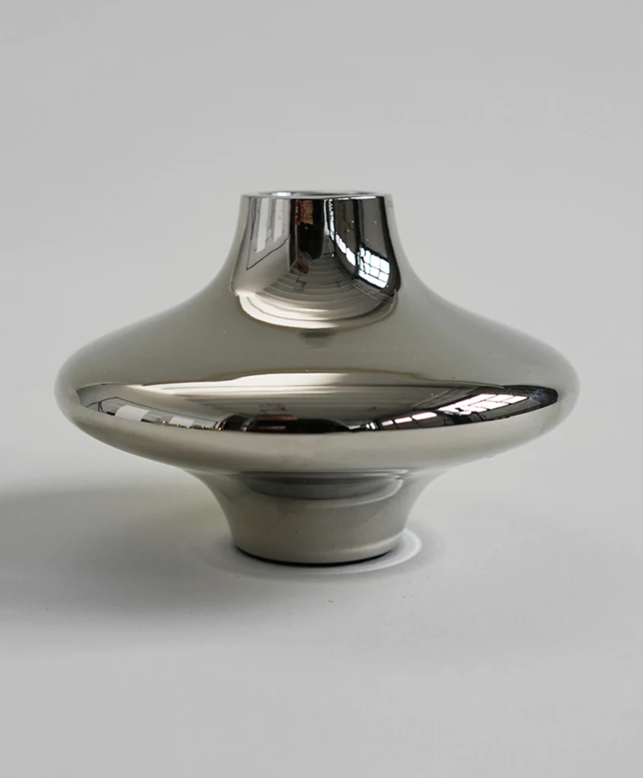 Doublet candleholder large silver