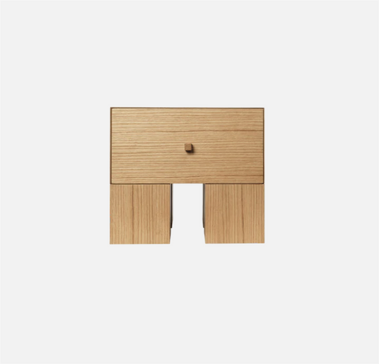 Kuben nattbord oak
