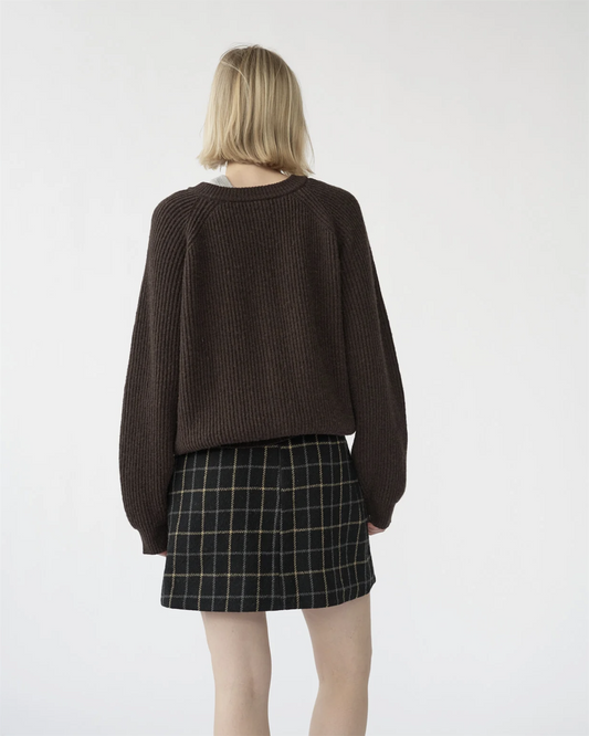 Shetlands wool large rib cardigan size 1