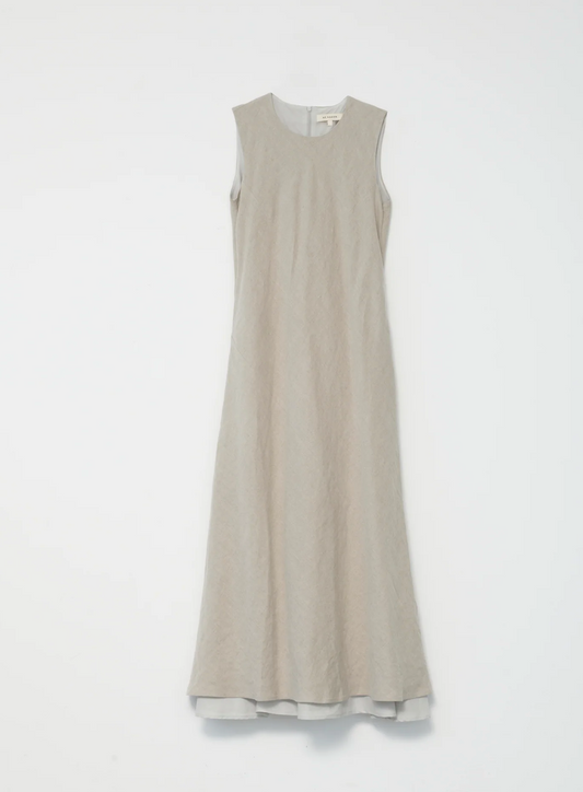 Linen maxi dress nature size 1