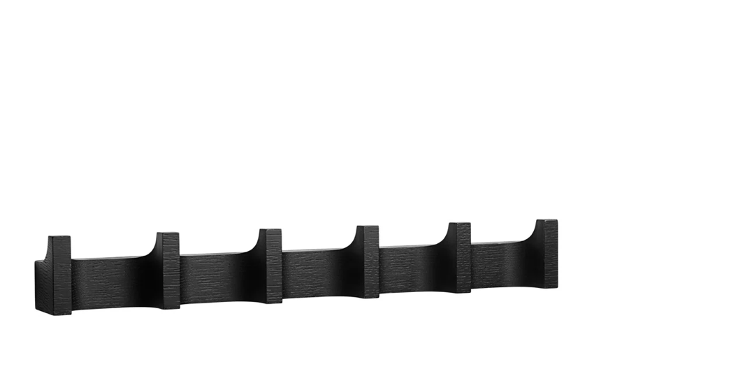 Column Coat Rack Long Black