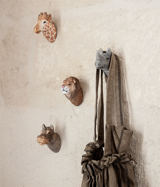 Animal Hand-Carved Hook, elephant