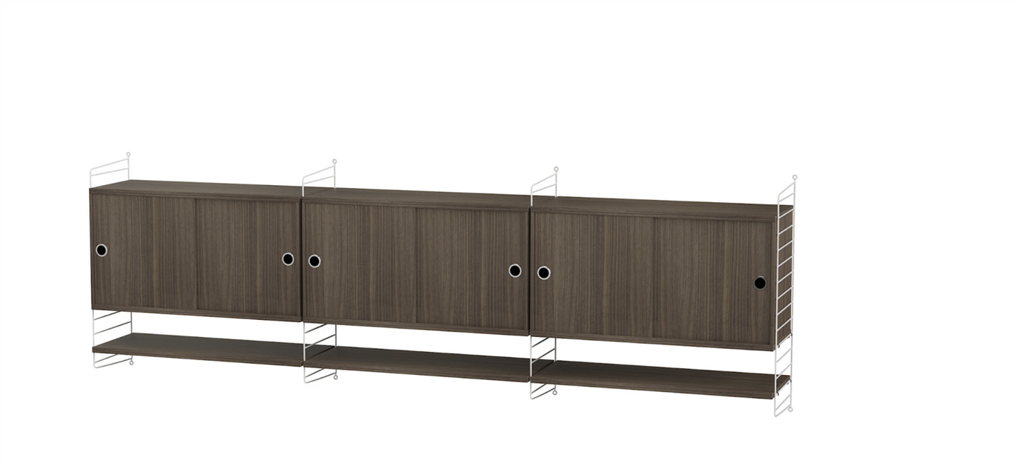 Living room E White/Walnut
