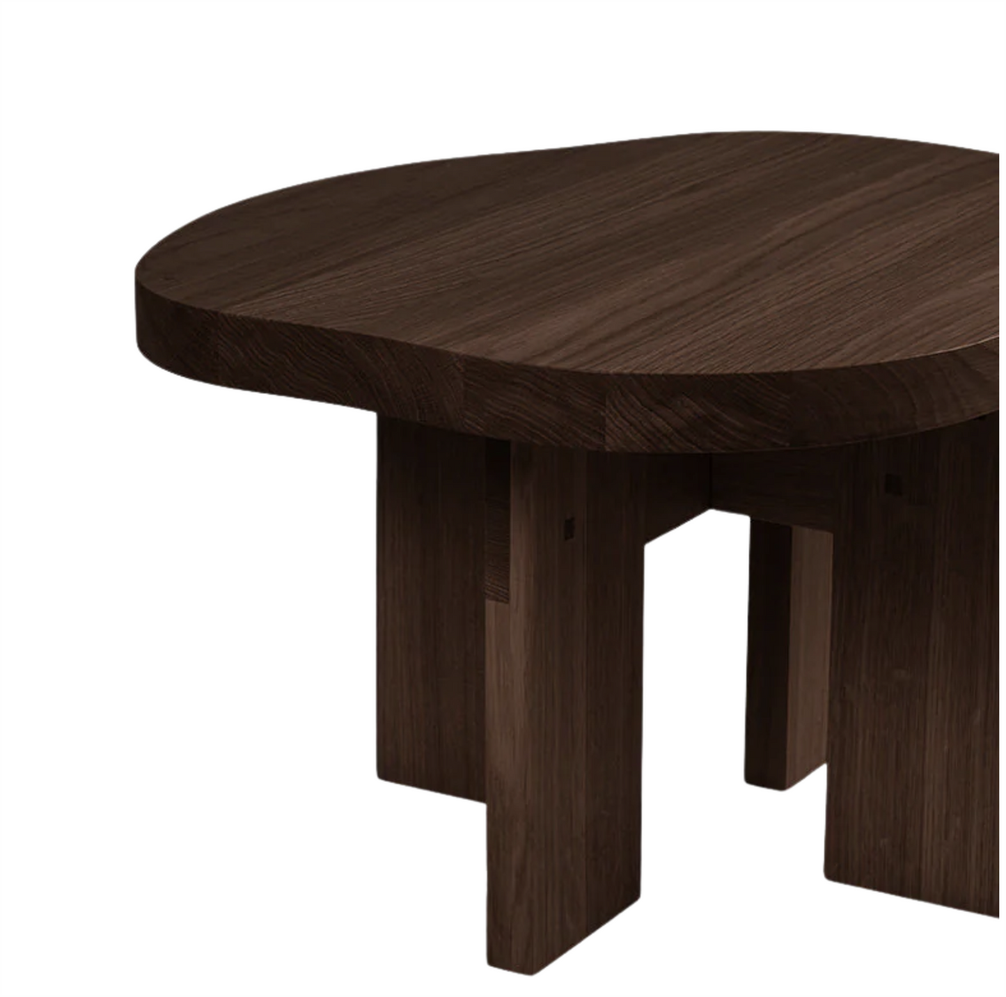 Farmhouse Side Table Dark Oak Pond H 37 / W 51 / L 58.8 cm