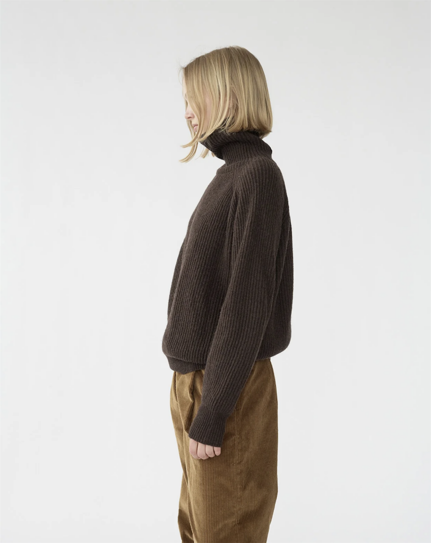 Shetlands wool large rib jumper  size 2