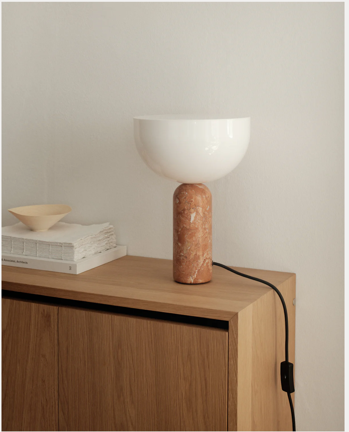 Kizu Table Lamp Small Breccia Pernice Marble