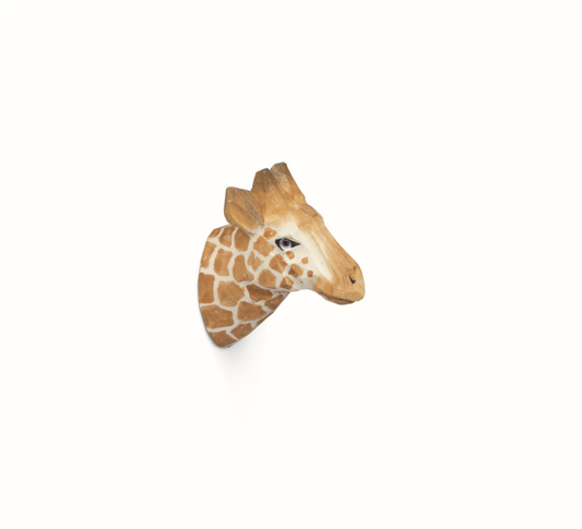 Animal Hand-Carved Hook, giraffe