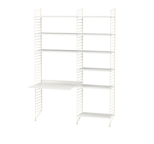 Workspace B White/White 140 cm