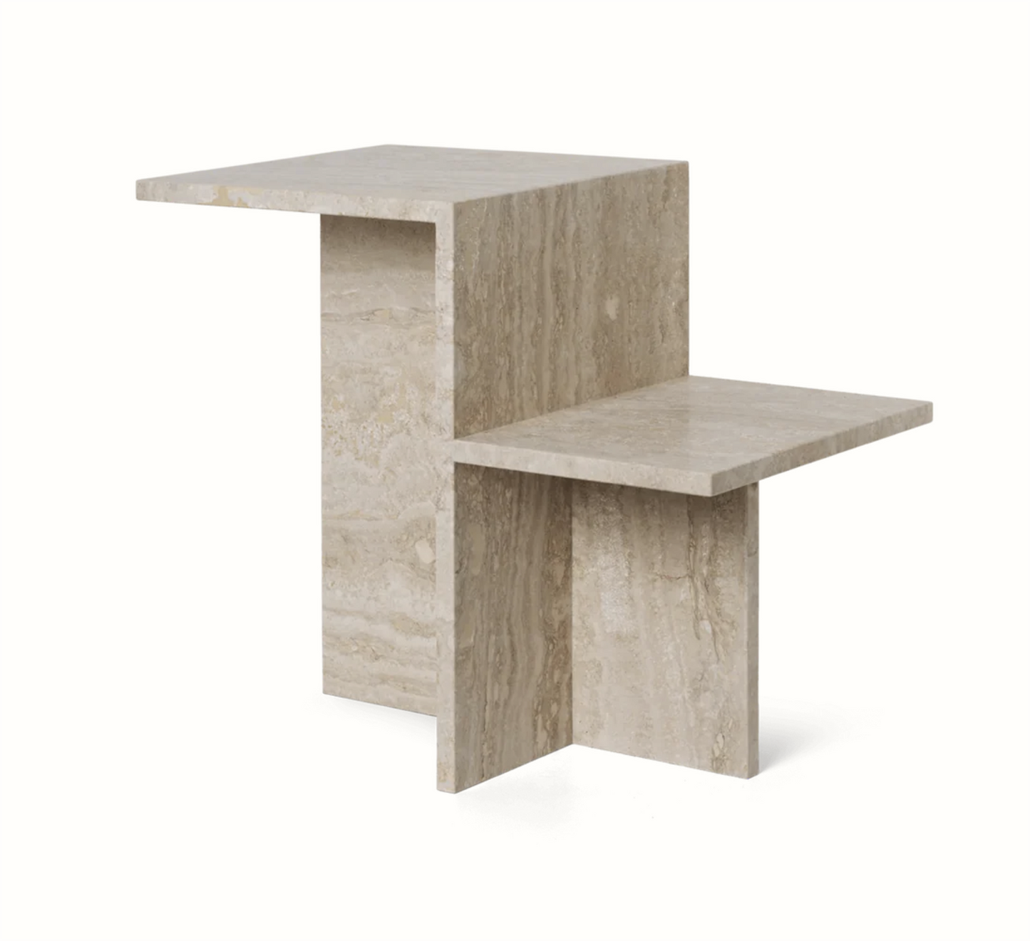 Distinct Side Table Travertin