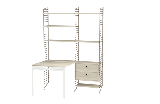 Workspace E. Brown/Ash 140 cm